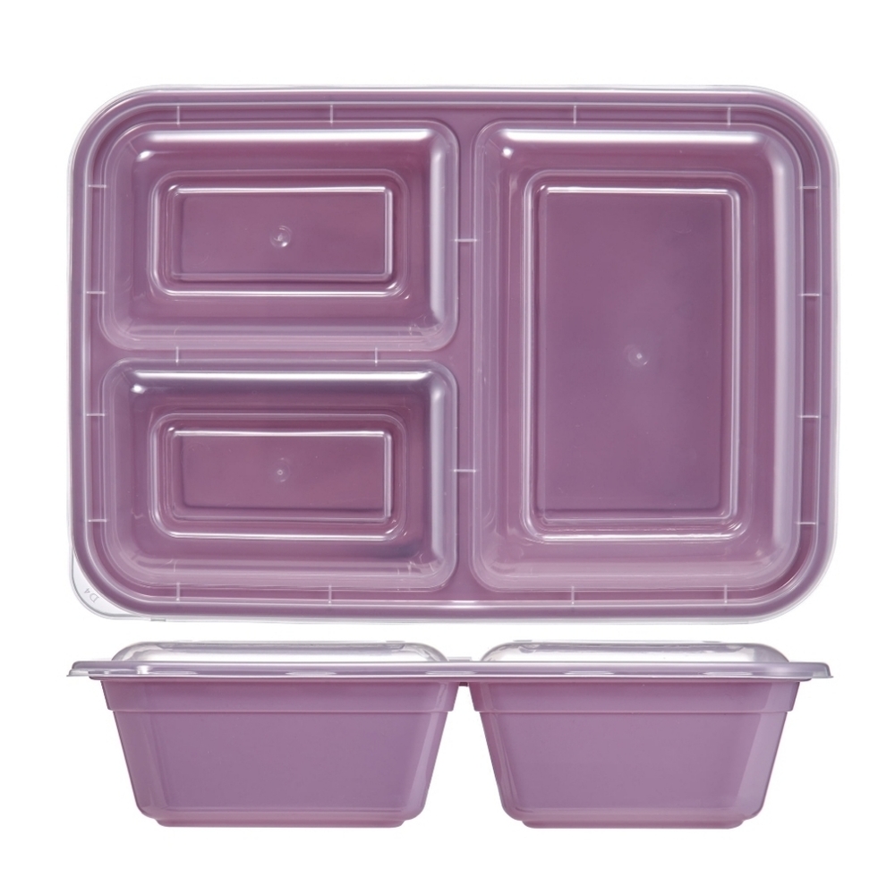 10pc Purple Meal Prep Set w Clear Lid